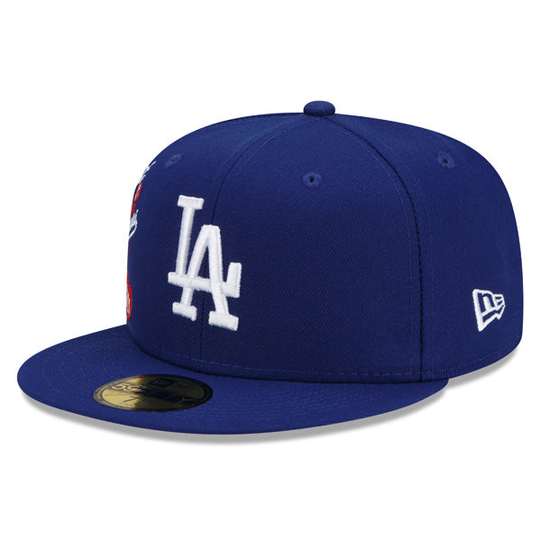 Los Angeles Dodgers New Era MLB Exclusive CLUSTER 59Fifty Fitted Hat - Royal/Gray Bottom