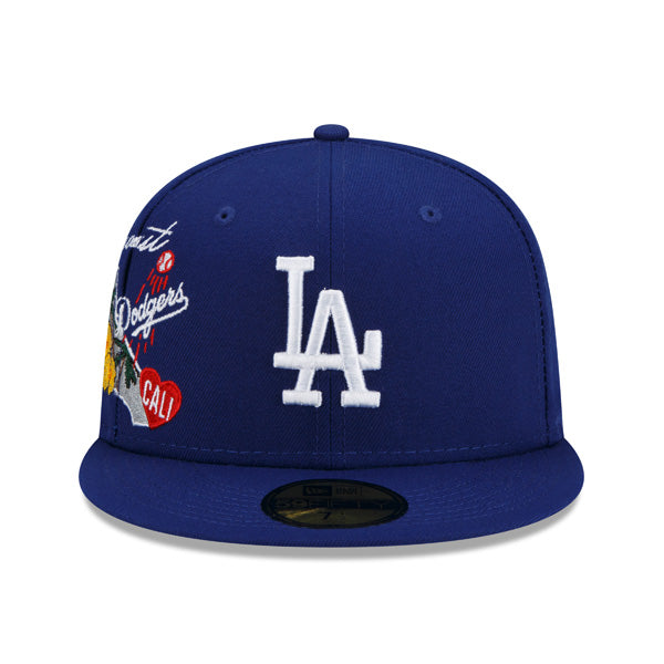 Los Angeles Dodgers New Era MLB Exclusive CLUSTER 59Fifty Fitted Hat - Royal/Gray Bottom