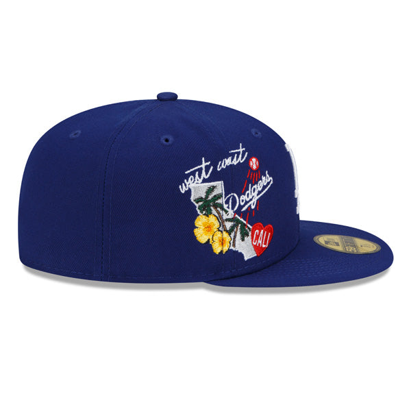 Los Angeles Dodgers New Era MLB Exclusive CLUSTER 59Fifty Fitted Hat - Royal/Gray Bottom