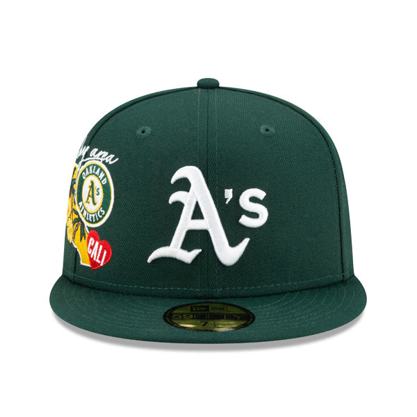 Oakland Athletics New Era MLB Exclusive CLUSTER 59Fifty Fitted Hat - Green/Gray Bottom