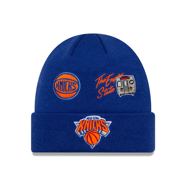 New York Mets New Era WORLD SERIES CITY TRANSIT Cuffed Knit NBA Hat - Royal