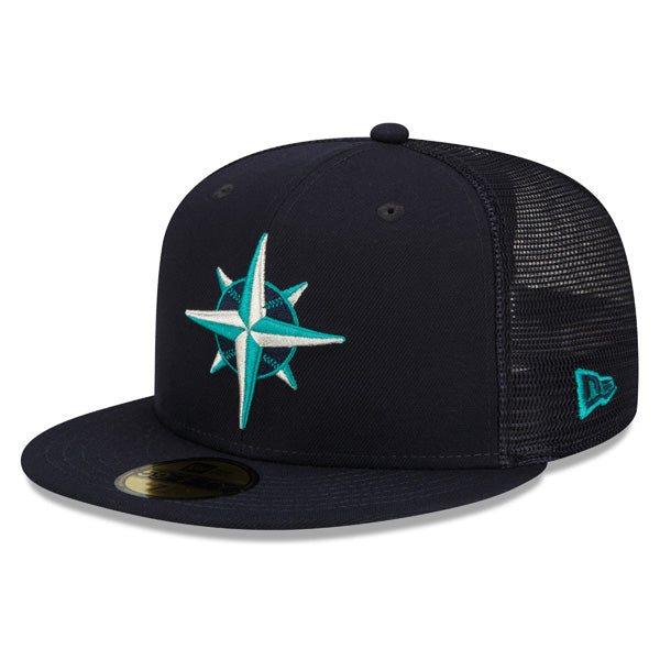 Seattle Mariners New Era 2022 Batting Practice 59FIFTY Fitted Hat - Navy/Teal