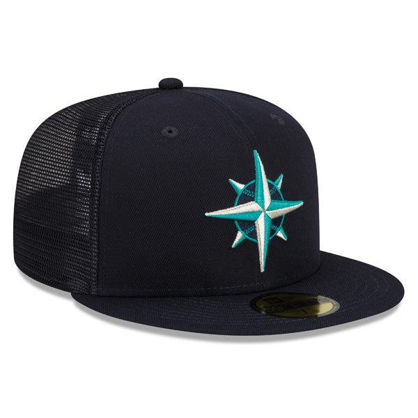 Seattle Mariners New Era 2022 Batting Practice 59FIFTY Fitted Hat - Navy/Teal