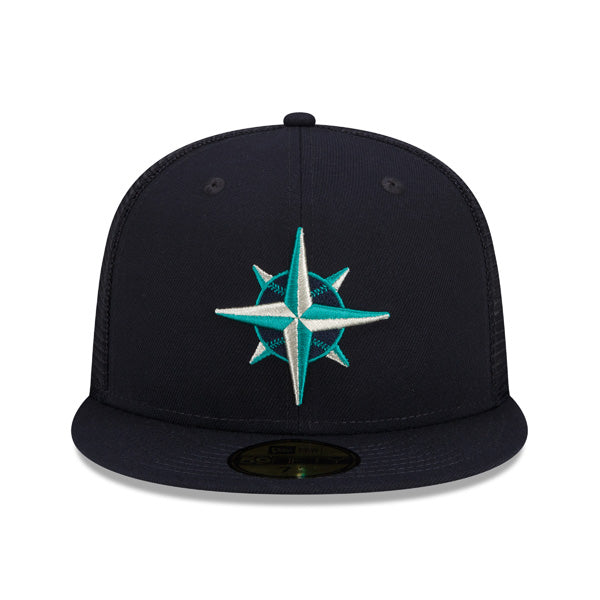 Seattle Mariners New Era 2022 Batting Practice 59FIFTY Fitted Hat - Navy/Teal