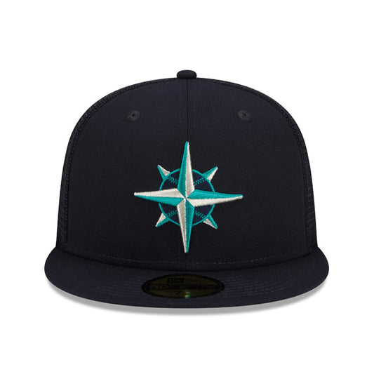 Seattle Mariners New Era 2022 Batting Practice 59FIFTY Fitted Hat - Navy/Teal