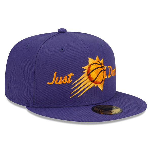 Phoenix Suns JUST DON NBA Exclusive New Era 59Fifty Fitted Hat - Purple/Gray UV