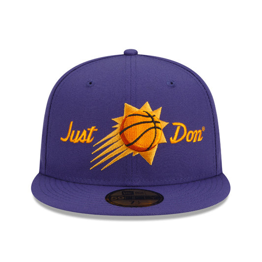 Phoenix Suns JUST DON NBA Exclusive New Era 59Fifty Fitted Hat - Purple/Gray UV