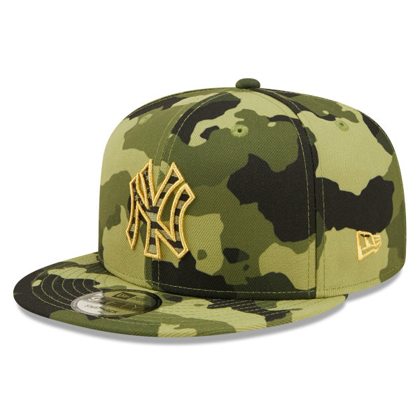 New York Yankees New Era 2022 Armed Forces Day 9FIFTY Snapback Adjustable Hat - Camo