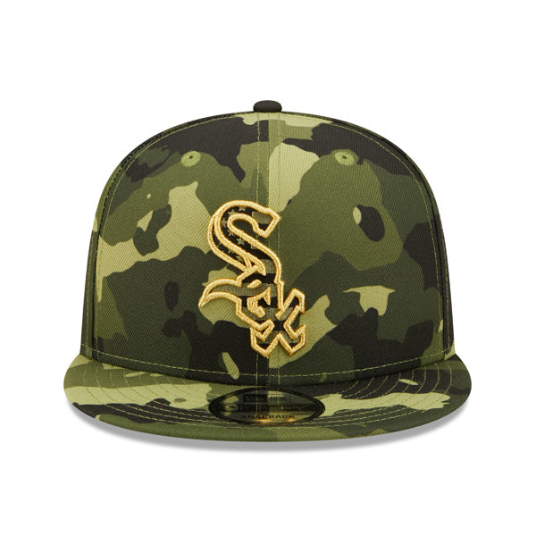 Chicago White Sox New Era 2022 Armed Forces Day 9FIFTY Snapback Adjustable Hat - Camo