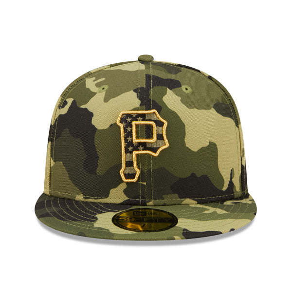 Pittsburgh Pirates New Era 2022 Armed Forces Day On-Field 59FIFTY Fitted Hat - Camo