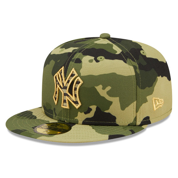 New York Yankees New Era 2022 Armed Forces Day On-Field 59FIFTY Fitted Hat - Camo