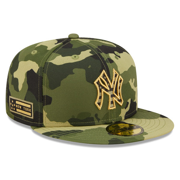 New York Yankees New Era 2022 Armed Forces Day On-Field 59FIFTY Fitted Hat - Camo