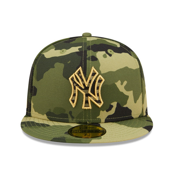 New York Yankees New Era 2022 Armed Forces Day On-Field 59FIFTY Fitted Hat - Camo