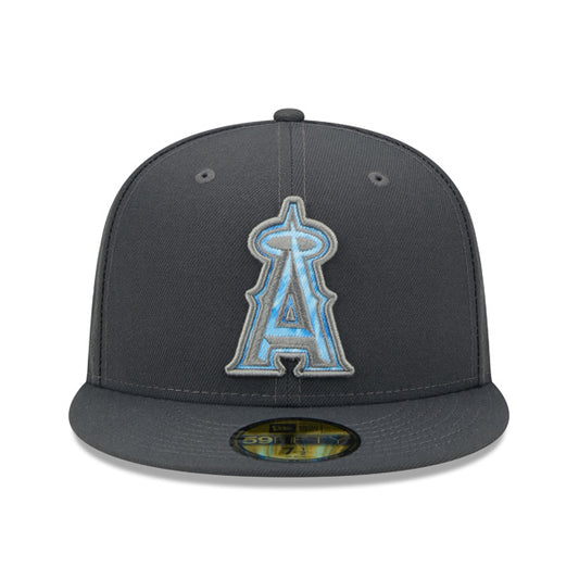 Los Angeles Angels New Era 2022 FATHER'S DAY On-Field 59FIFTY Fitted Hat - Graphite/Sky