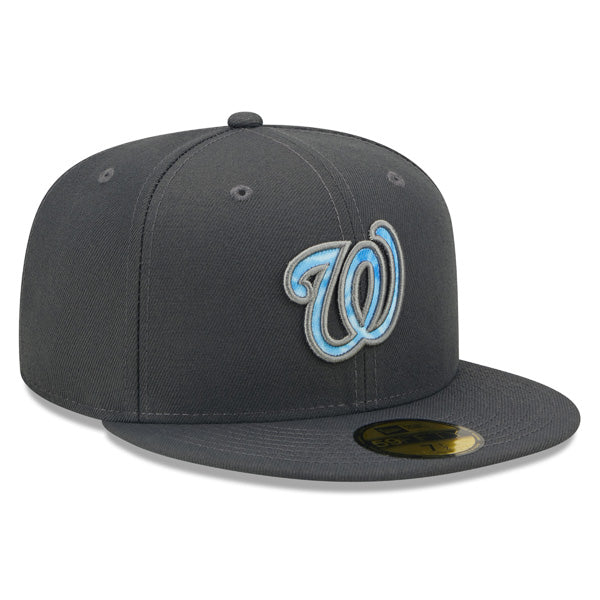 Washington Nationals New Era 2022 FATHER'S DAY 9FIFTY Snapback Adjustable Hat - Graphite/Sky