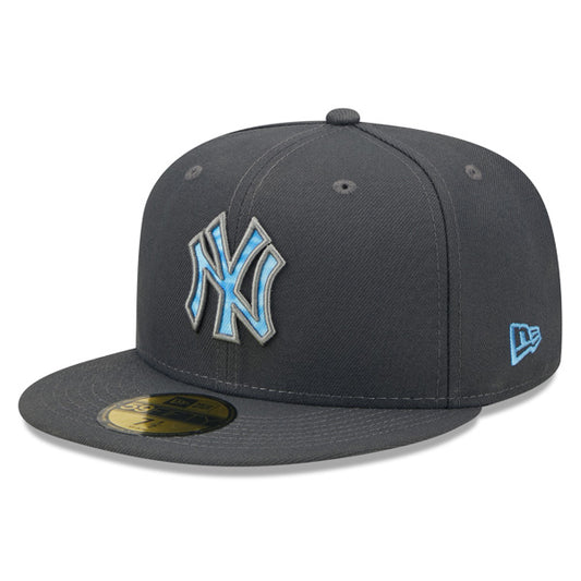New York Yankees New Era 2022 FATHER'S DAY On-Field 59FIFTY Fitted Hat - Graphite/Sky