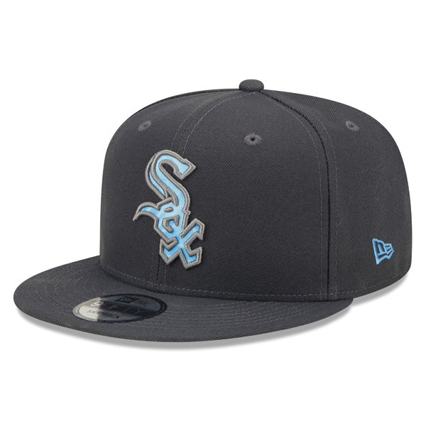 Chicago White Sox New Era 2022 FATHER'S DAY 9FIFTY Snapback Adjustable Hat - Graphite/Sky