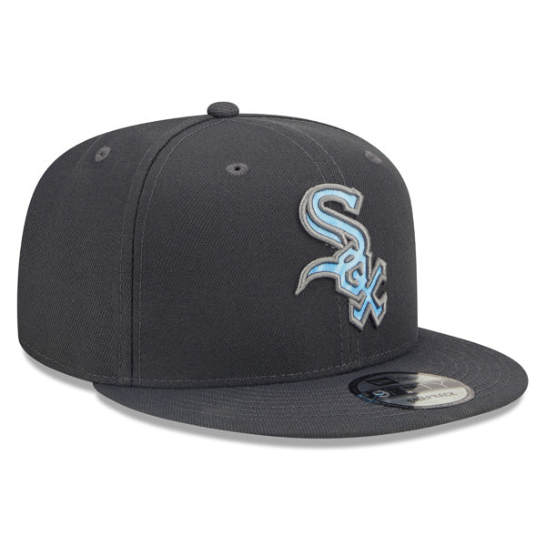 Chicago White Sox New Era 2022 FATHER'S DAY 9FIFTY Snapback Adjustable Hat - Graphite/Sky