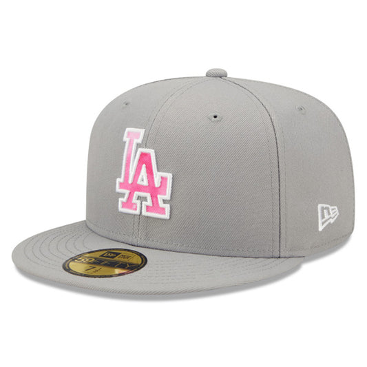 Los Angeles Dodgers New Era 2022 Mother's Day On-Field 59FIFTY Fitted Hat - Gray/Pink
