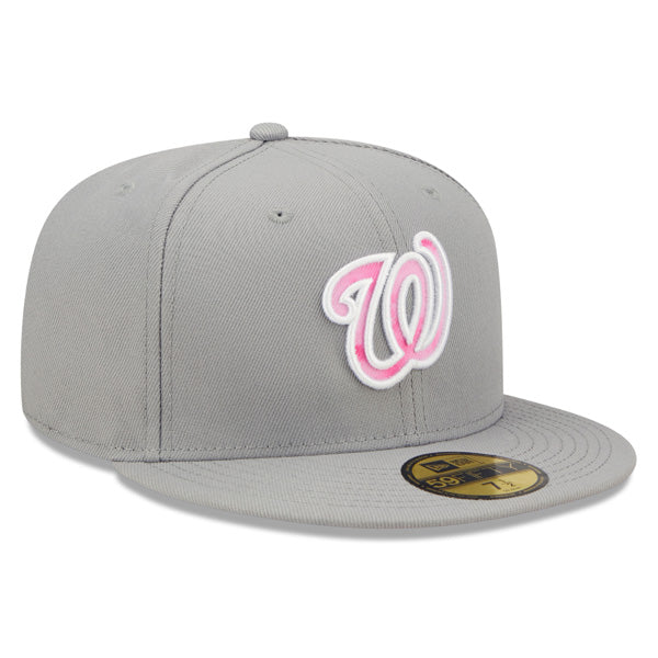 Washington Nationals New Era 2022 Mother's Day On-Field 59FIFTY Fitted Hat - Gray/Pink