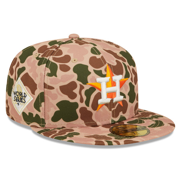 Houston Astros New Era 2017 World Series DUCK CAMO 59Fifty Fitted Hat - Camo Deluxe