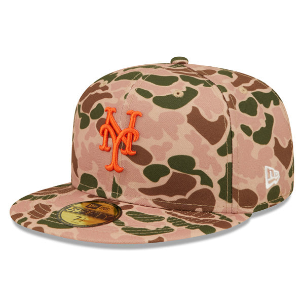 New York Mets New Era 1986 World Series DUCK CAMO 59Fifty Fitted Hat - Camo Deluxe