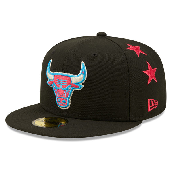 Chicago Bulls New Era 2022 NBA All-Star Game Starry 59FIFTY Fitted Hat - Black/Vice-Red Bottom