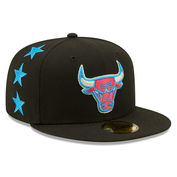 Chicago Bulls New Era 2022 NBA All-Star Game Starry 59FIFTY Fitted Hat - Black/Vice-Red Bottom