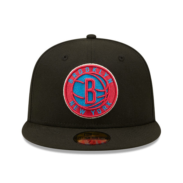 Brooklyn Nets New Era 2022 NBA All-Star Game Starry 59FIFTY Fitted Hat - Black/Vice-Red Bottom