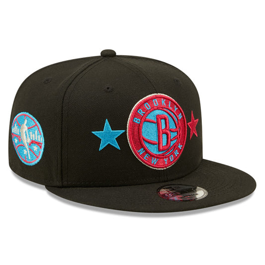 Brooklyn Nets New Era 2022 NBA All-Star Game Starry 9FIFTY Snapback Adjustable Hat - Black