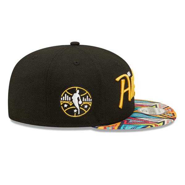 NBA Official New Era 2022 All-Star Game Pattern 9FIFTY Snapback Adjustable Hat - Black/Rainbow