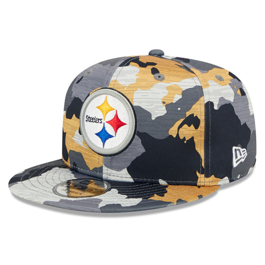 Pittsburgh Steelers New Era 2022 NFL Training Camp Official 9FIFTY Snapback Adjustable Hat - Camo