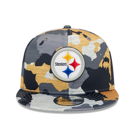 Pittsburgh Steelers New Era 2022 NFL Training Camp Official 9FIFTY Snapback Adjustable Hat - Camo