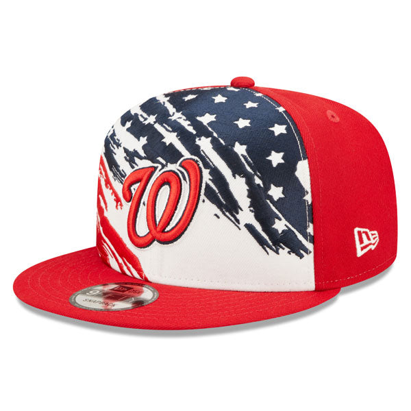 Washington Nationals New Era 4TH OF JULY On-Field 9Fifty Snapback Adjustable Hat - Red