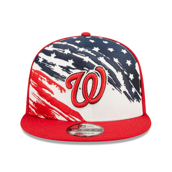 Washington Nationals New Era 4TH OF JULY On-Field 9Fifty Snapback Adjustable Hat - Red