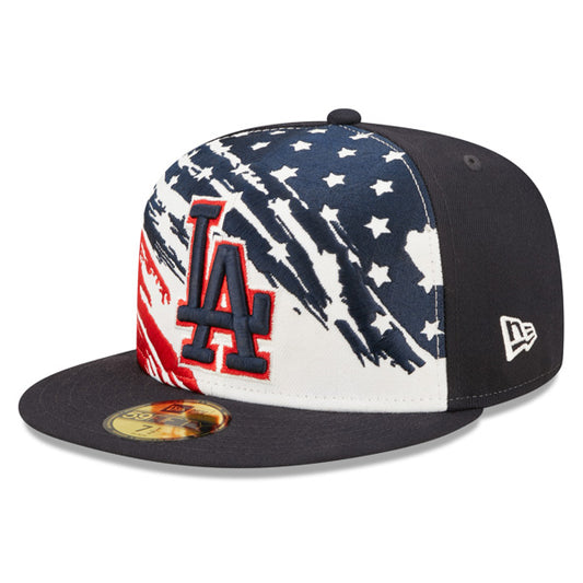 Los Angeles Dodgers New Era 4TH OF JULY On-Field 59FIFTY Fitted Hat - Navy