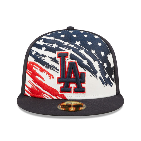 Los Angeles Dodgers New Era 4TH OF JULY On-Field 59FIFTY Fitted Hat - Navy
