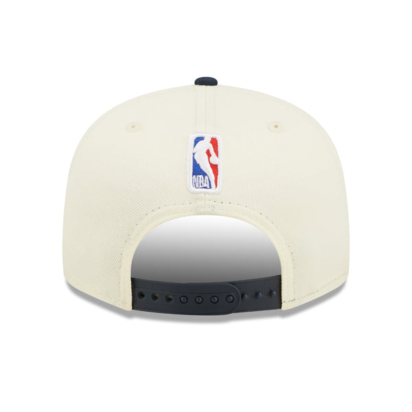 Minnesota Timberwolves New Era 2022 NBA Draft 9FIFTY Snapback Adjustable Hat - Cream/Navy