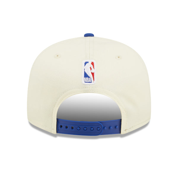 Philadelphia 76ers New Era 2022 NBA Draft 9FIFTY Snapback Adjustable Hat - Cream/Royal