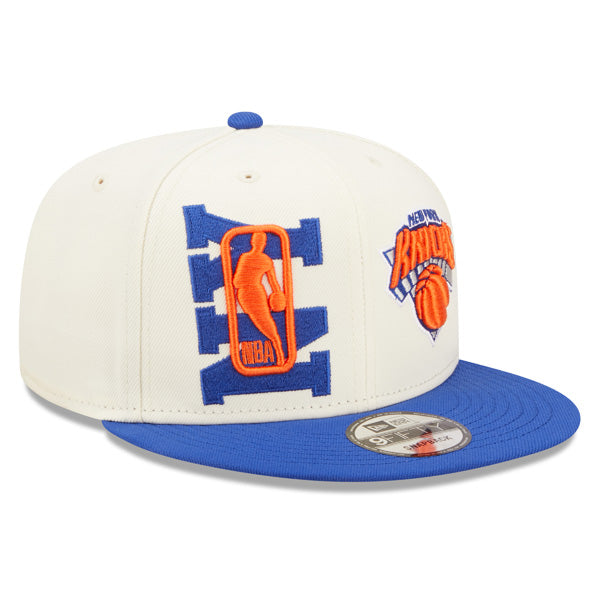 New York Knicks New Era 2022 NBA Draft 9FIFTY Snapback Adjustable Hat - Cream/Royal