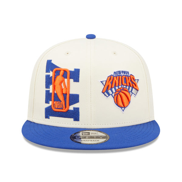 New York Knicks New Era 2022 NBA Draft 9FIFTY Snapback Adjustable Hat - Cream/Royal