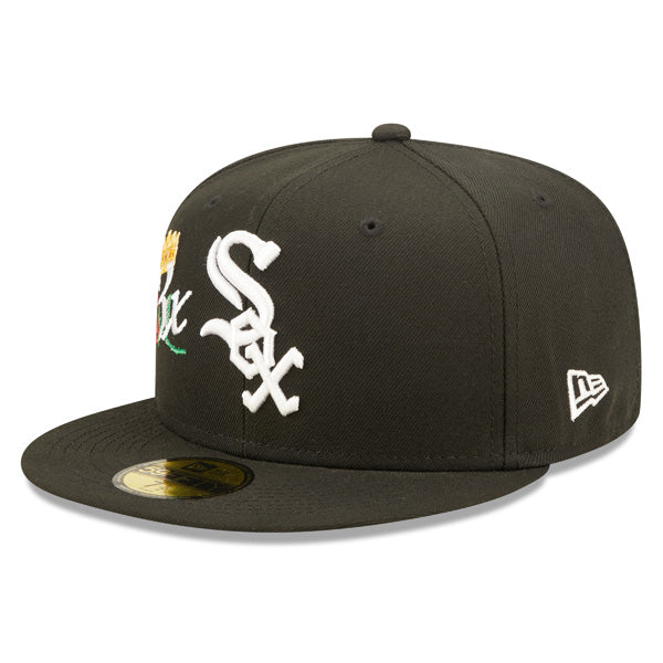 Chicago White Sox 3-Time Champions CROWN CHAMPS Exclusive New Era 59Fifty Fitted Hat - Black
