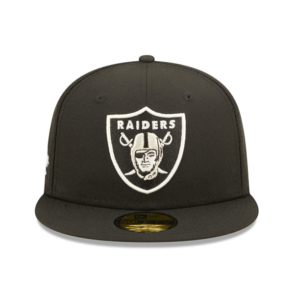 Oakland Raiders SUPER BOWL XVIII (18) Exclusive New Era 59Fifty Fitted Hat - Black/Pink Bottom