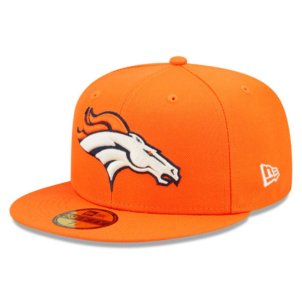 Denver Broncos SUPER BOWL XXXlll (33) Exclusive New Era 59Fifty Fitted Hat - Orange/Sky Bottom