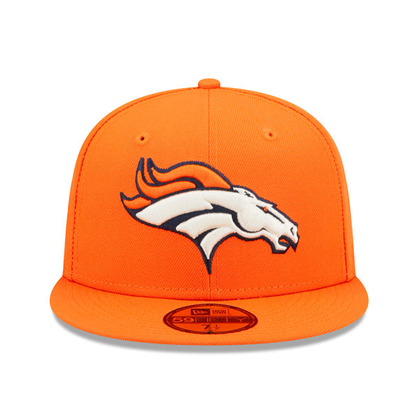 Denver Broncos SUPER BOWL XXXlll (33) Exclusive New Era 59Fifty Fitted Hat - Orange/Sky Bottom