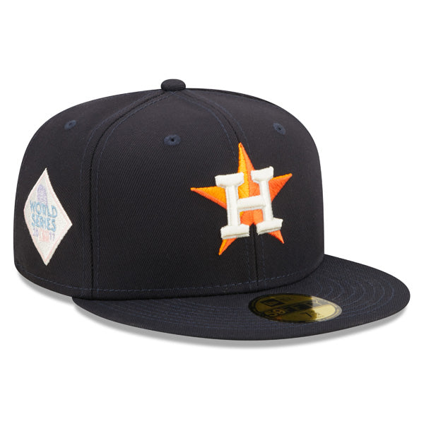 Houston Astros 2017 World Series New Era POP-ALOT 59Fifty Fitted Hat - Navy/Sky UV
