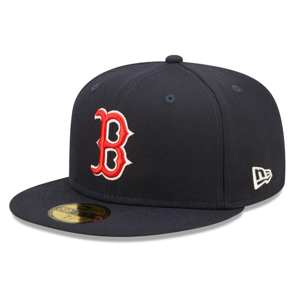 Boston Red Sox 2007 WORLD SERIES New Era POP-ALOT 59Fifty Fitted Hat - Navy/Pink Bottom