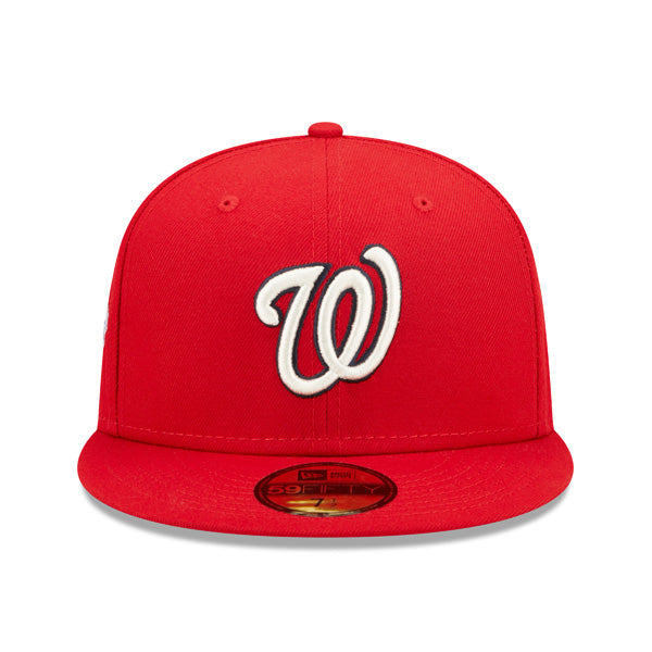 Washington Nationals 2019 World Series New Era POP-ALOT 59Fifty Fitted Hat - Red/Lavender Bottom