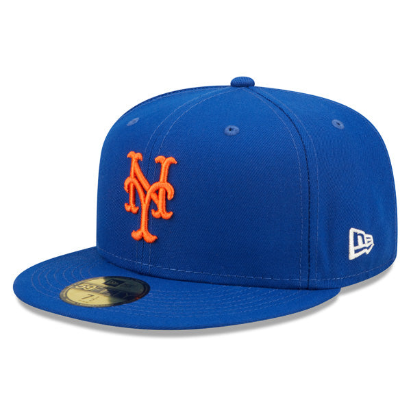 New York Mets 1986 WORLD SERIES New Era POP-ALOT 59Fifty Fitted Hat - Royal/Sky Bottom