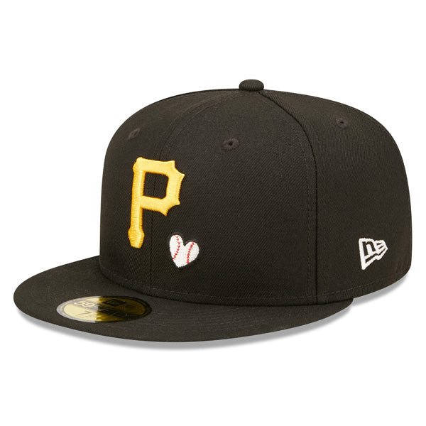 Pittsburgh Pirates 76th WORLD SERIES 1979 Exclusive TEAM HEARTS New Era Fitted 59Fifty MLB Hat -Black